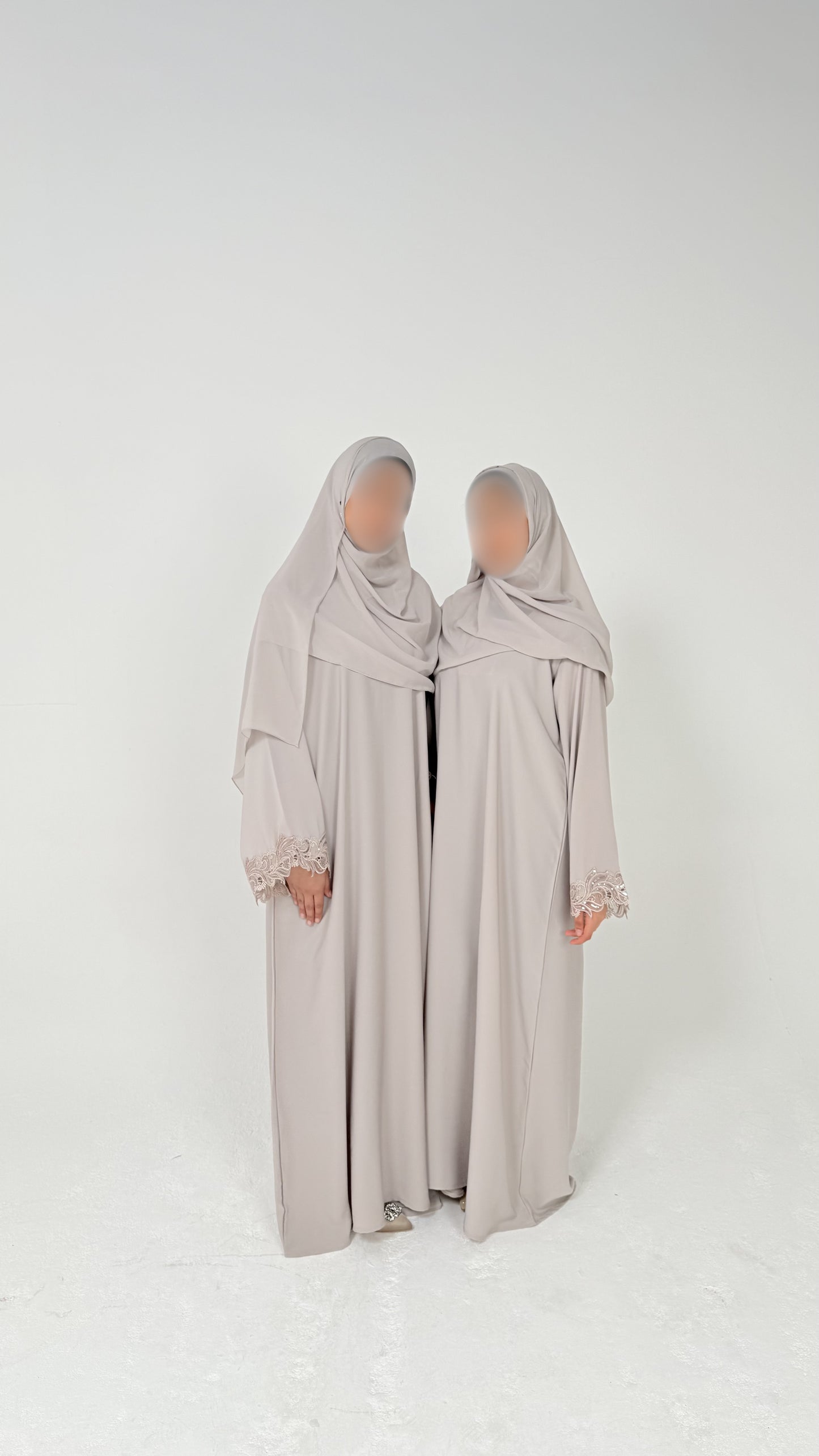 THE ANGELIC OYSTER LACE ABAYA