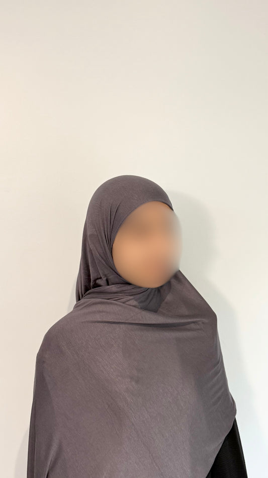 Bamboo Jersey Hijab - Dusty Mauve