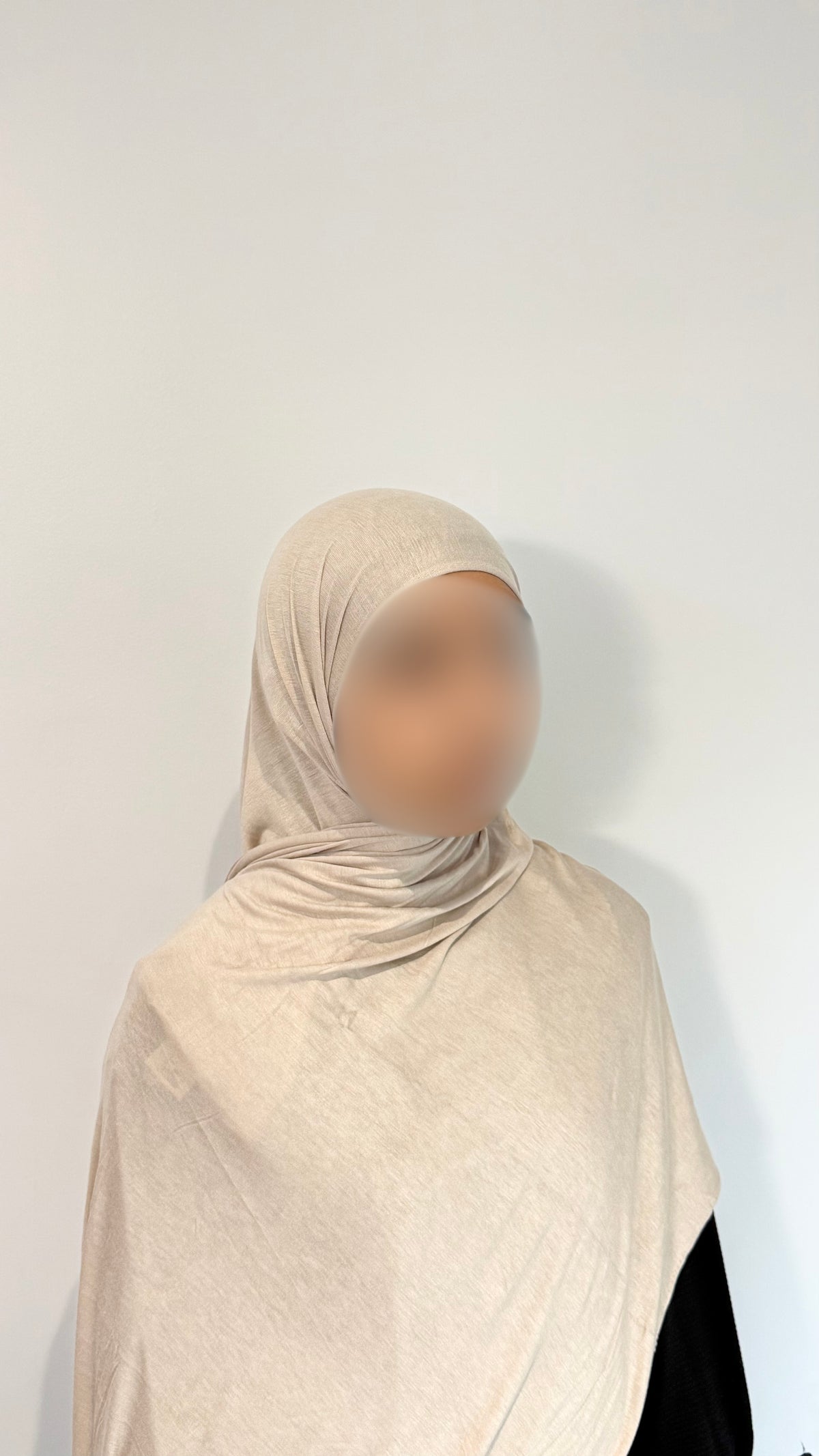 Bamboo Jersey Hijab - Soft Sand